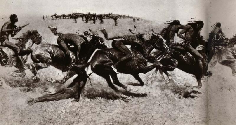Frederic Remington Indian Warfare oil painting image